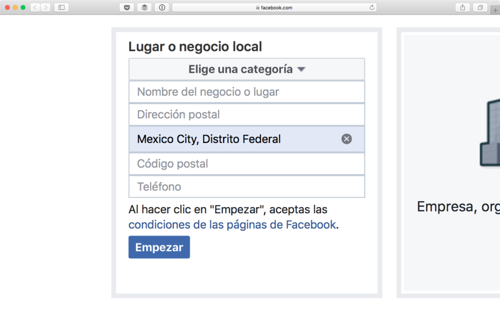 InformaciÃ³n BÃ¡sica de PÃ¡gina en Facebook Para tu Negocio