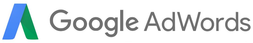 Logotipo de Google AdWords con Letras Grises