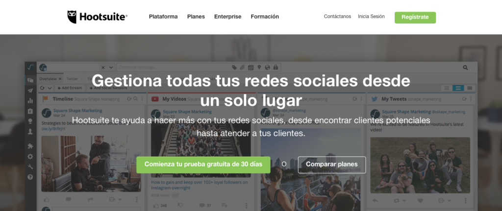 Hootsuite Captura de Pantalla